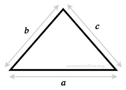 Triangle Area using three sides