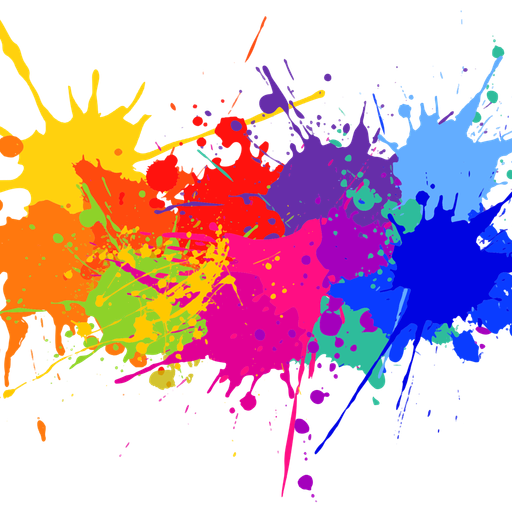 Original transparent colorful artwork in PNG format