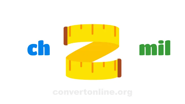 Chains (US survey) to mil Converter | ch to mil