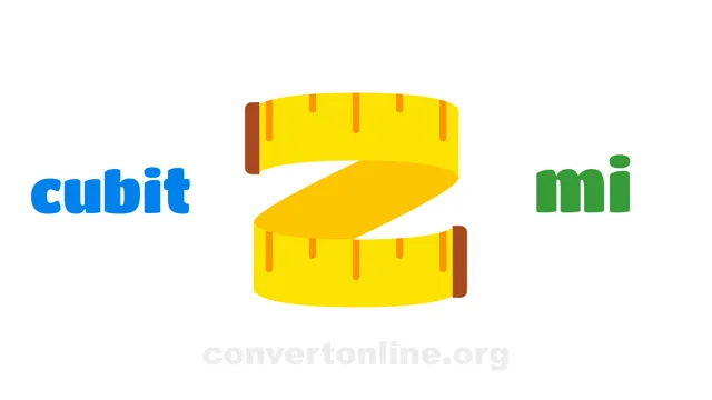 Cubits (UK) to Miles Converter | cubit to mi