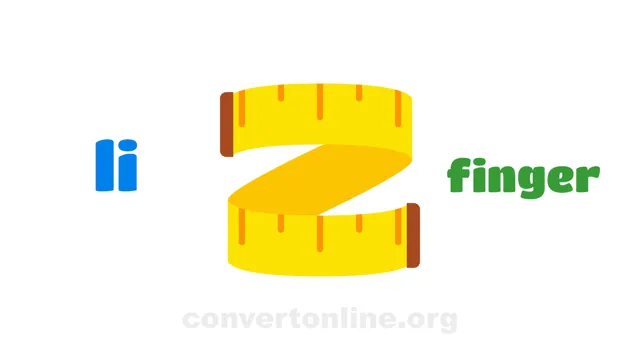 Links to Fingers (cloth) Converter | li to finger