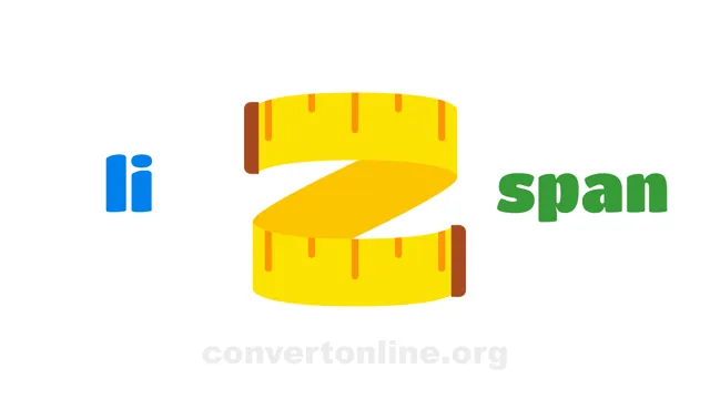 Links to Span (cloth) Converter | li to span