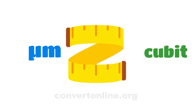 Micrometers to Cubits (UK) Converter | µm to cubit