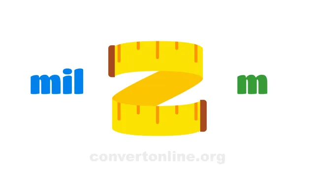 mil to Meters Converter | mil to m