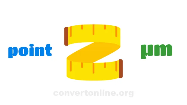 Point to Micrometers Converter | point to µm