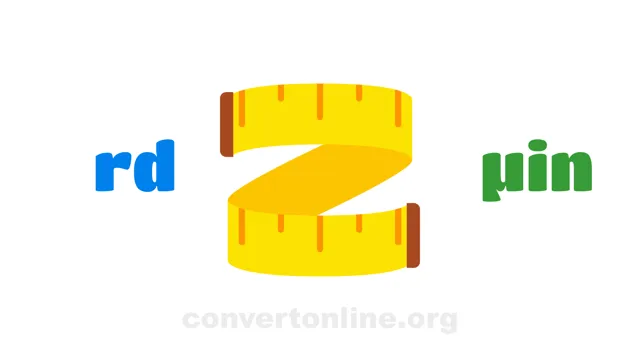 Rod to Microinches Converter | rd to µin