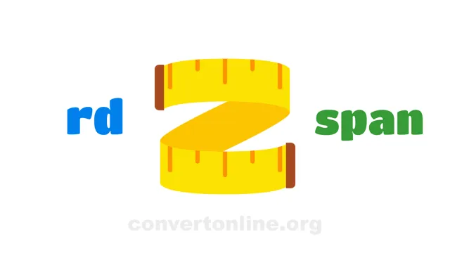 Rod to Span (cloth) Converter | rd to span