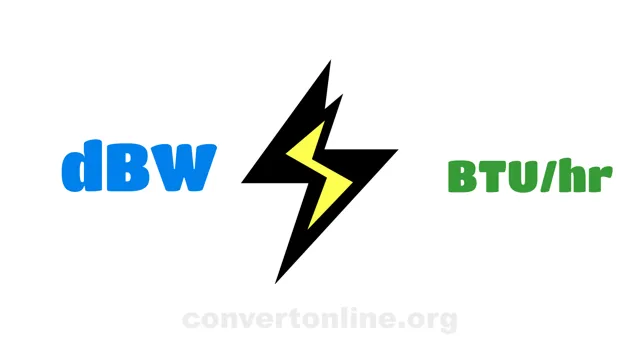 Decibel-watts to BTU/hr Converter | dBW to BTU/hr