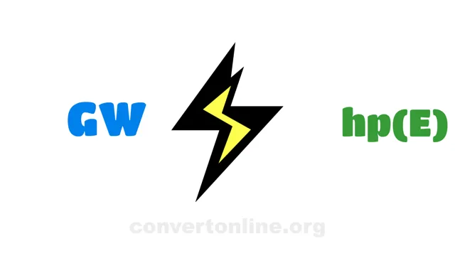 Gigawatts to Horsepower (Electric) Converter | GW to hp(E)