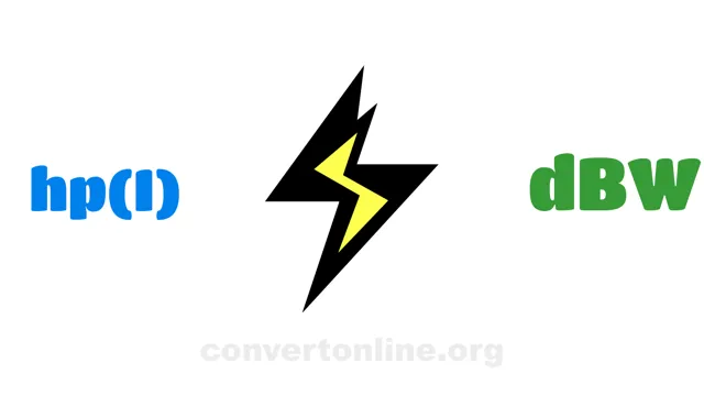 Horsepower (Mechanic) to Decibel-watts Converter | hp(I) to dBW