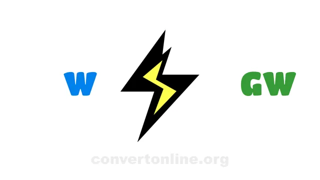 Watts to Gigawatts Converter | W to GW