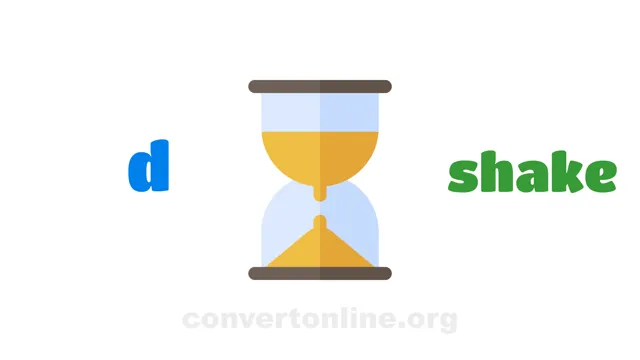Days to Shakes Converter | d to shake