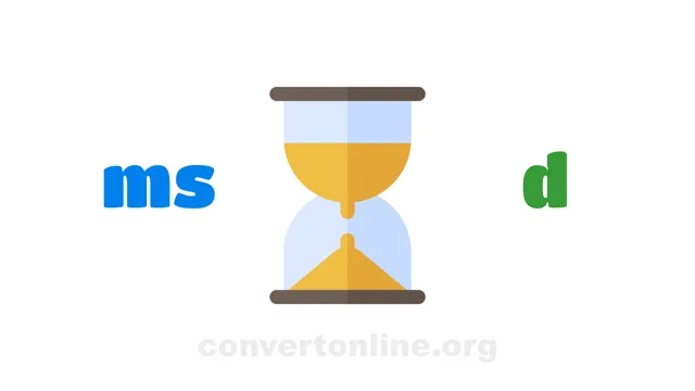 Milliseconds to Days Converter | ms to d