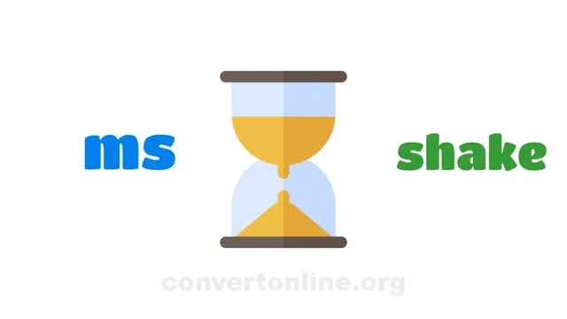 Milliseconds to Shakes Converter | ms to shake