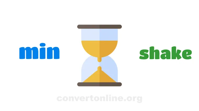 Minutes to Shakes Converter | min to shake