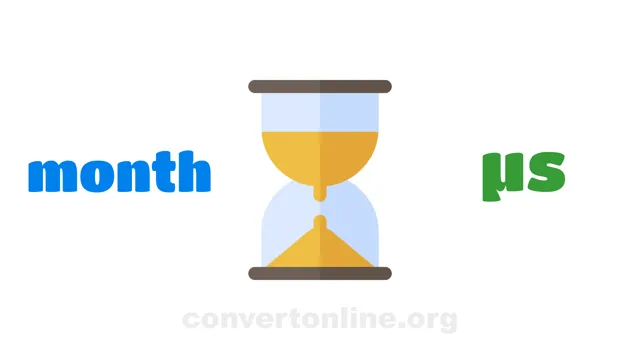 Months to Microseconds Converter | month to µs