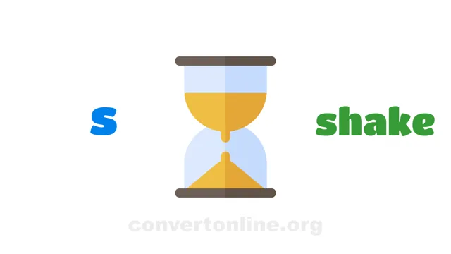 Seconds to Shakes Converter | s to shake