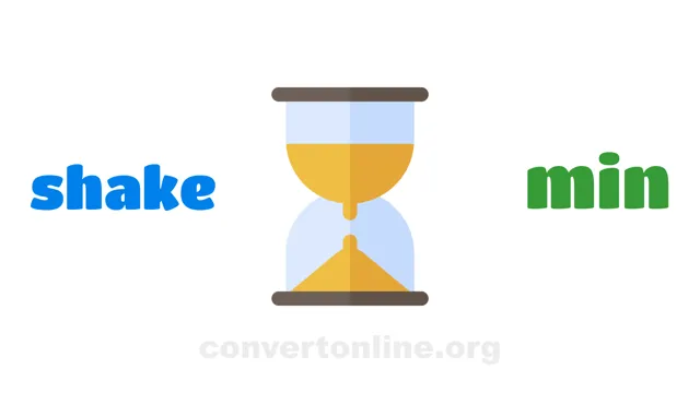 Shakes to Minutes Converter | shake to min