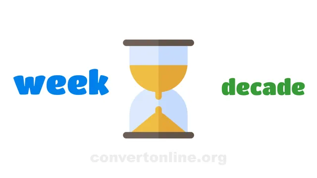 Weeks to Decades Converter | week to decade