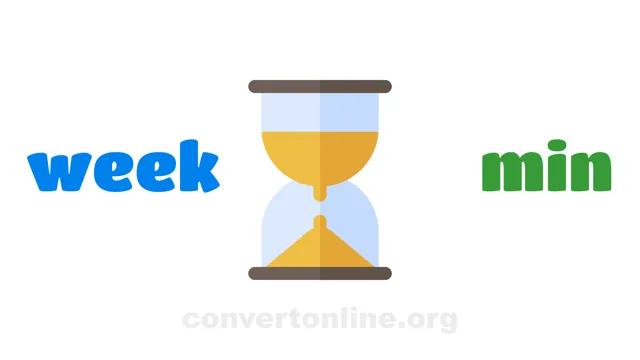 Weeks to Minutes Converter | week to min