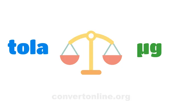 Tola to Micrograms Converter | tola to µg