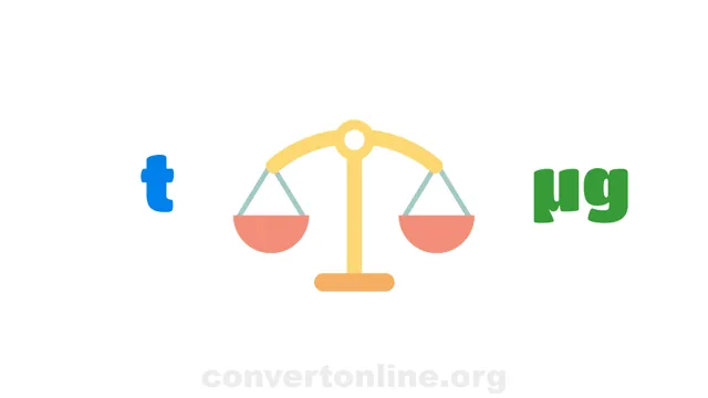 Metric Tons to Micrograms Converter | t to µg